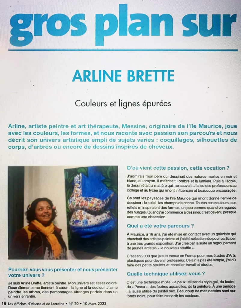 Arline Brette article page 1